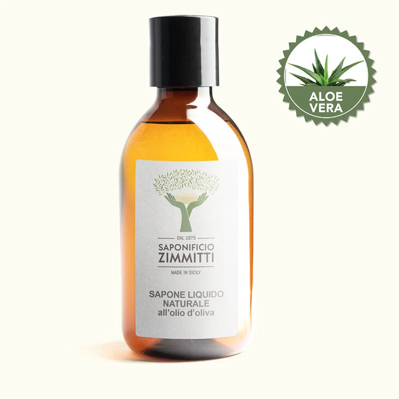 Sapone Liquido Olio d’Oliva Naturale con estratto di Aloe Vera